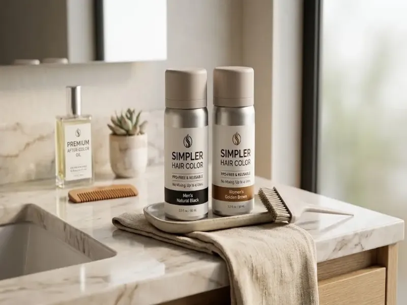 Simpler Hair Color Review. Complete Guide to Gray Coverage and Hair Care
